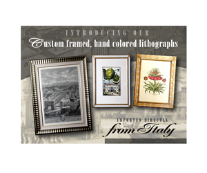  Hand painted custom framed lithographs, poscard design | Postkarten-Design von Thomas DeHart