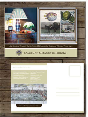 Postcard Design by alex989 for Salisbury and Manus | Design: #5162254