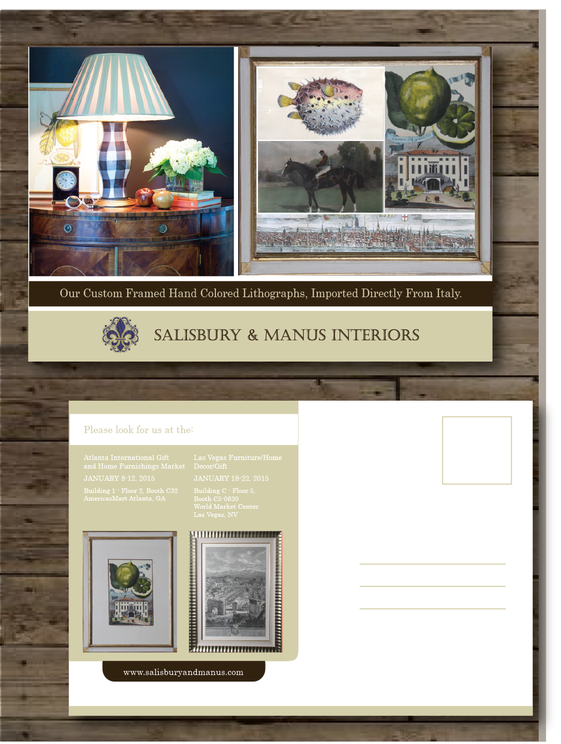 Postcard Design by alex989 for Salisbury and Manus | Design #5162443