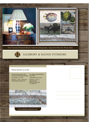 Postcard Design by alex989 for Salisbury and Manus | Design: #5171267