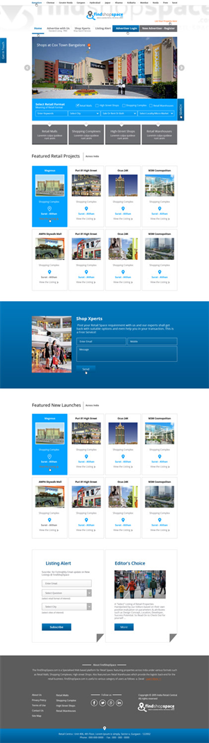 Findshopspace.com Webpage Design | Diseño Web por AVROM