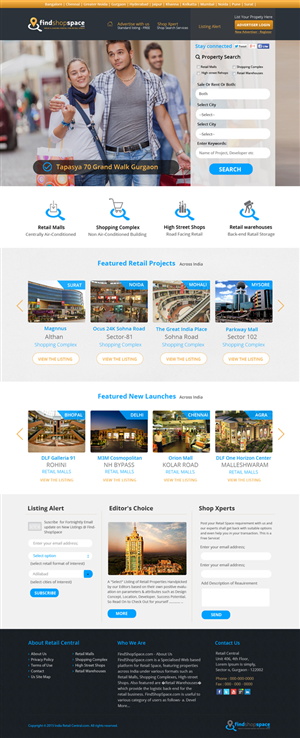 Findshopspace.com Webpage Design | Web-Design von OM