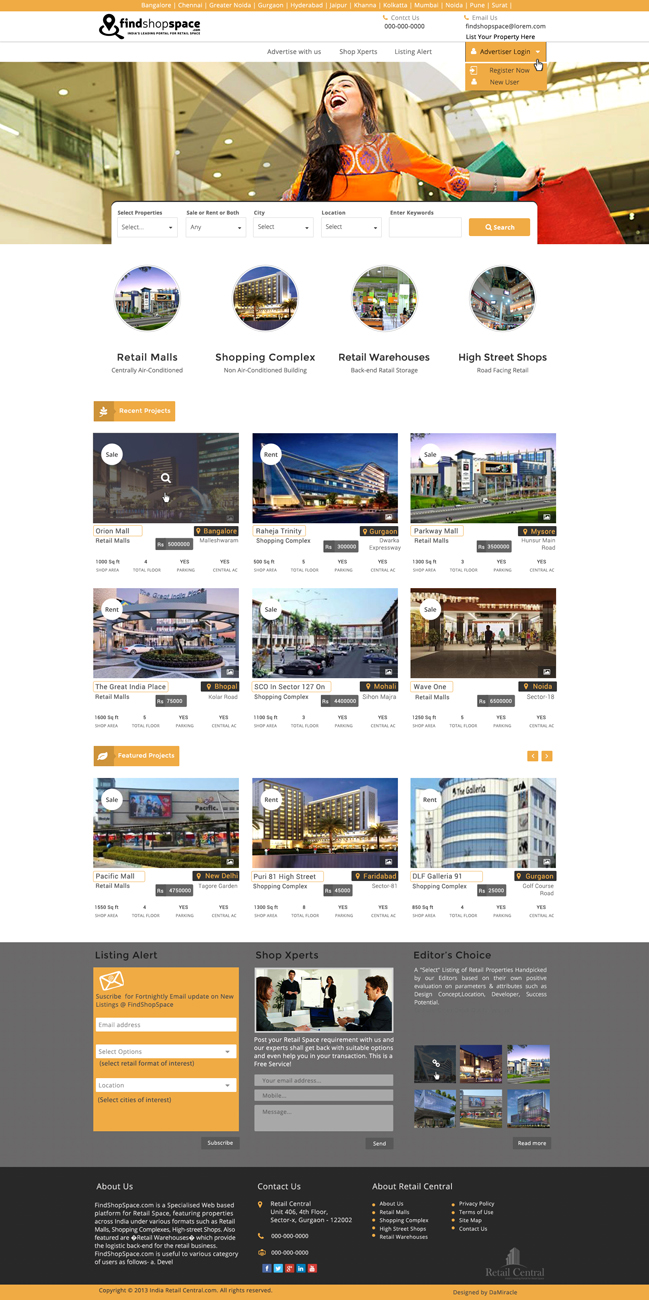 Diseño Web por Da Miracle para este proyecto | Diseño #5237987