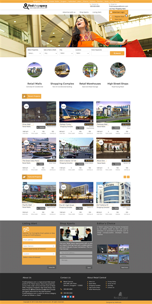 Findshopspace.com Webpage Design | Diseño Web por Da Miracle