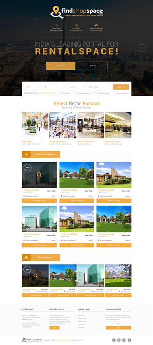 Findshopspace.com Webpage Design | Diseño Web por Behriatech