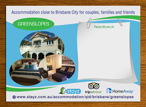 Short term accommodation - Guest feedback flyer | Diseño de Flyer por Sbss