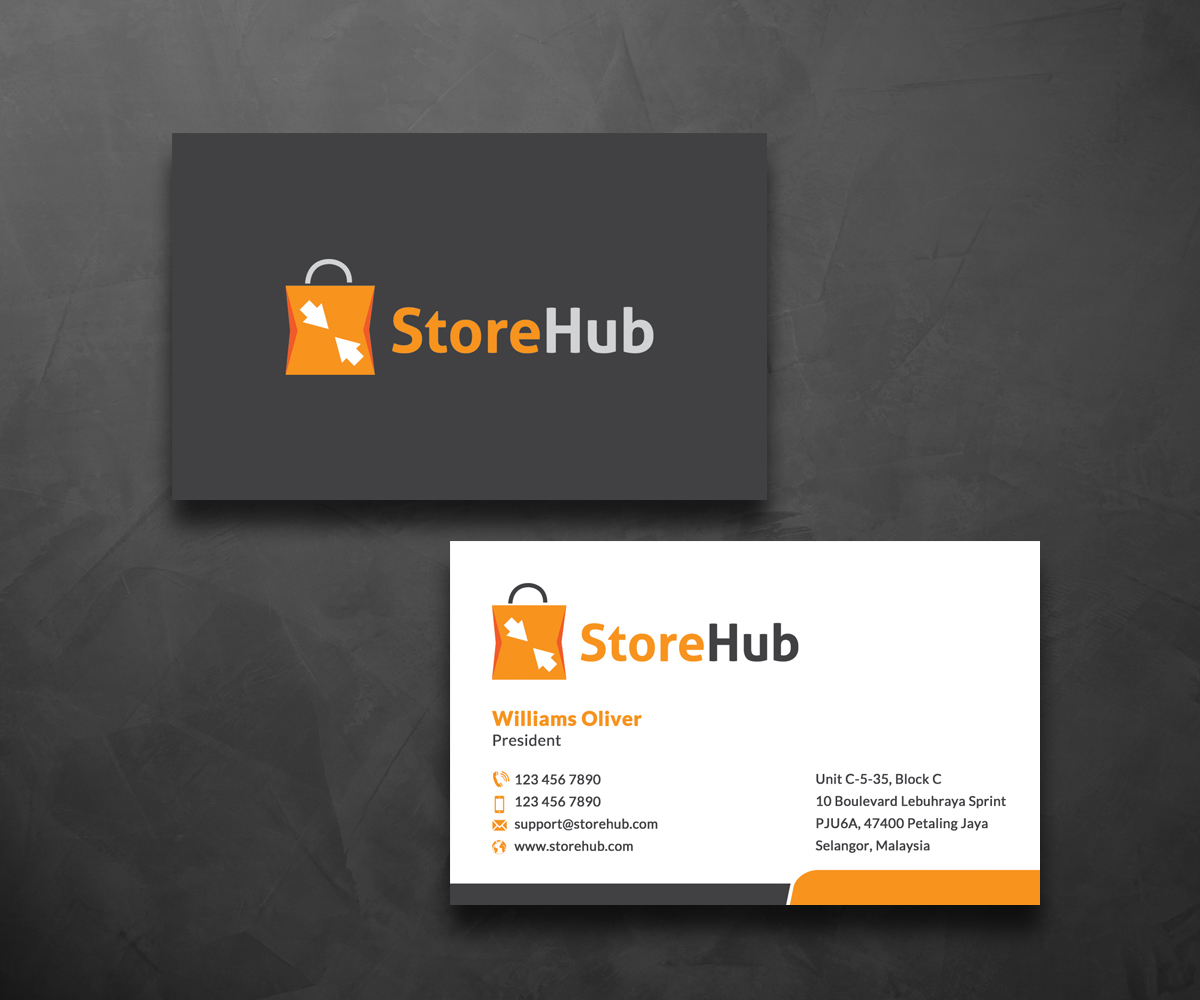 Diseño de Tarjeta de Presentación por Sarah Haroon para StoreHub Sdn Bhd | Diseño #5141243