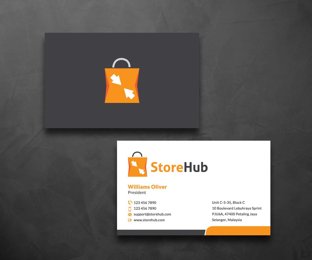 Business Card Design by Sarah Haroon for StoreHub Sdn Bhd | Design #5141248