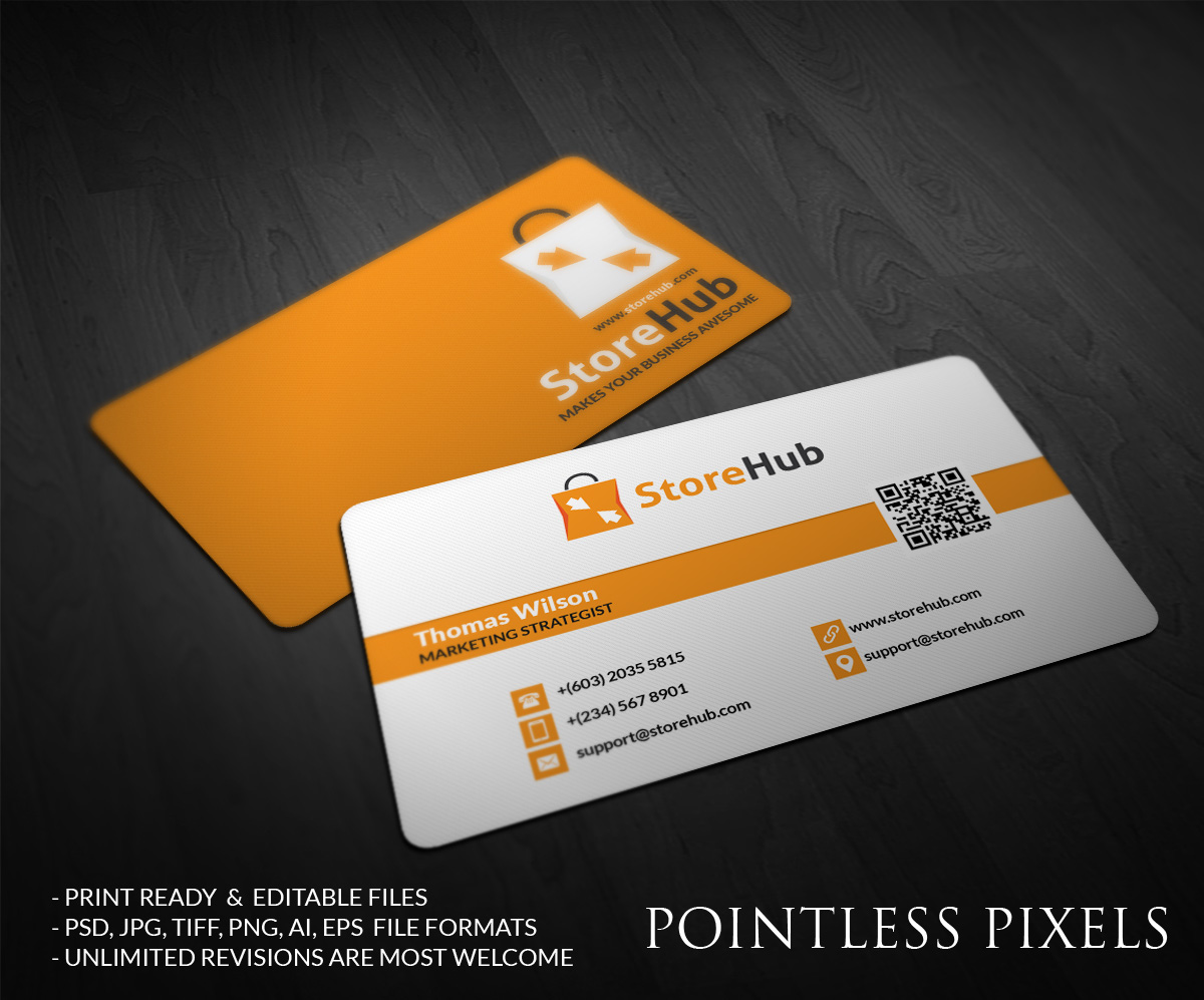 Diseño de Tarjeta de Presentación por Pointless Pixels India para StoreHub Sdn Bhd | Diseño #5142004