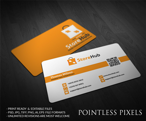 Business Card Design by Pointless Pixels India for StoreHub Sdn Bhd | Design: #5142004