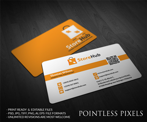 Business Card Design by Pointless Pixels India for StoreHub Sdn Bhd | Design: #5142010