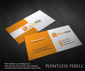 Business Card Design by Pointless Pixels India for StoreHub Sdn Bhd | Design: #5142448