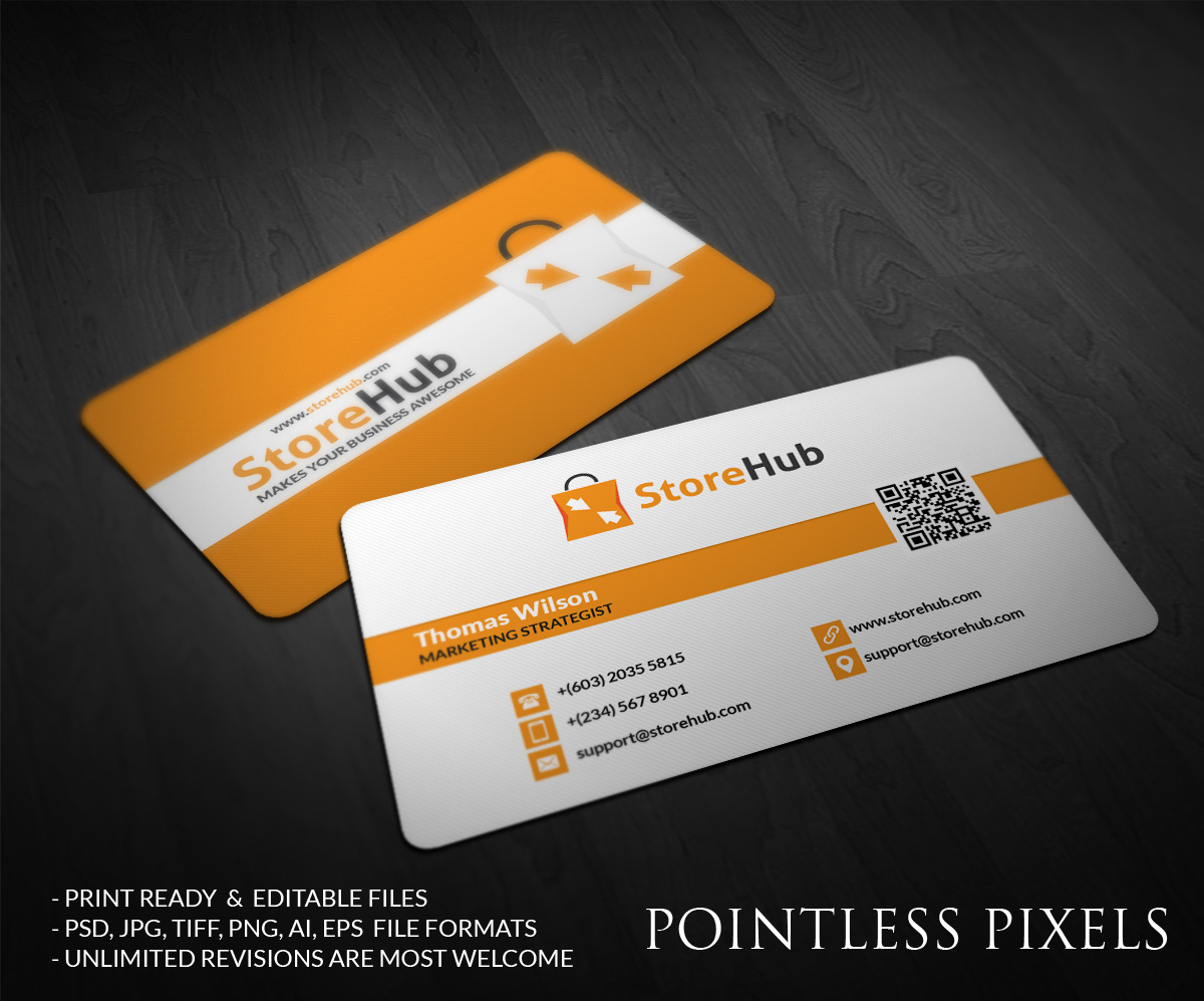 Business Card Design by Pointless Pixels India for StoreHub Sdn Bhd | Design #5142462