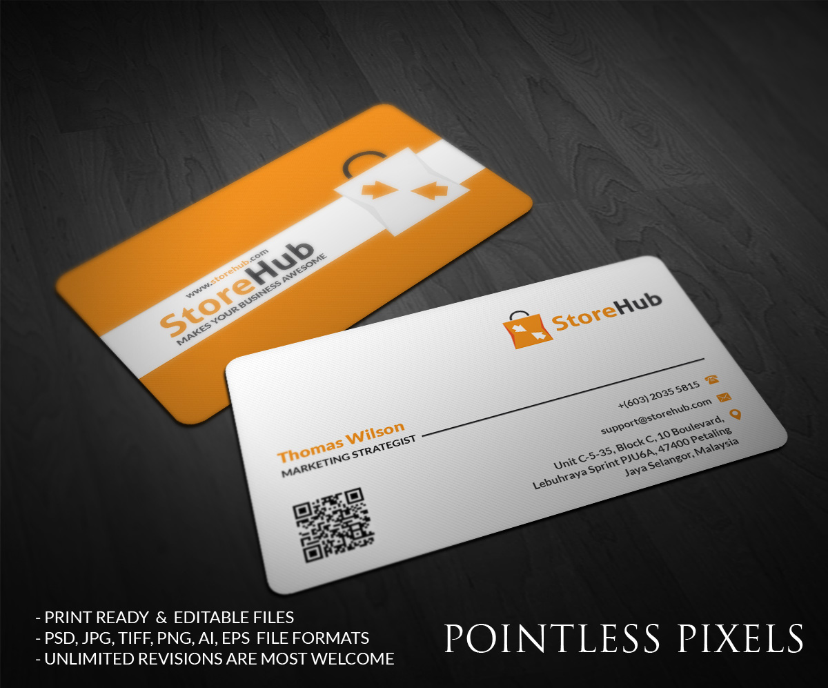 Diseño de Tarjeta de Presentación por Pointless Pixels India para StoreHub Sdn Bhd | Diseño #5142469