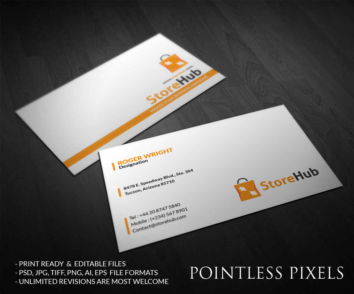 Diseño de Tarjeta de Presentación por Pointless Pixels India para StoreHub Sdn Bhd | Diseño #5189510