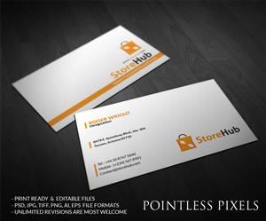 Business Card Design by Pointless Pixels India for StoreHub Sdn Bhd | Design: #5189510