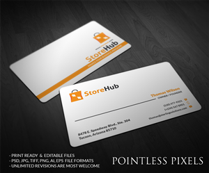 Business Card Design by Pointless Pixels India for StoreHub Sdn Bhd | Design: #5189514