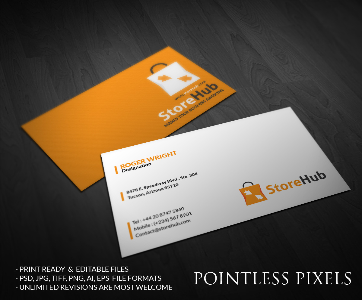 Business Card Design by Pointless Pixels India for StoreHub Sdn Bhd | Design #5189522