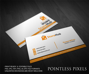 Business Card Design by Pointless Pixels India for StoreHub Sdn Bhd | Design: #5189614