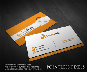 Business Card Design by Pointless Pixels India for StoreHub Sdn Bhd | Design: #5189618