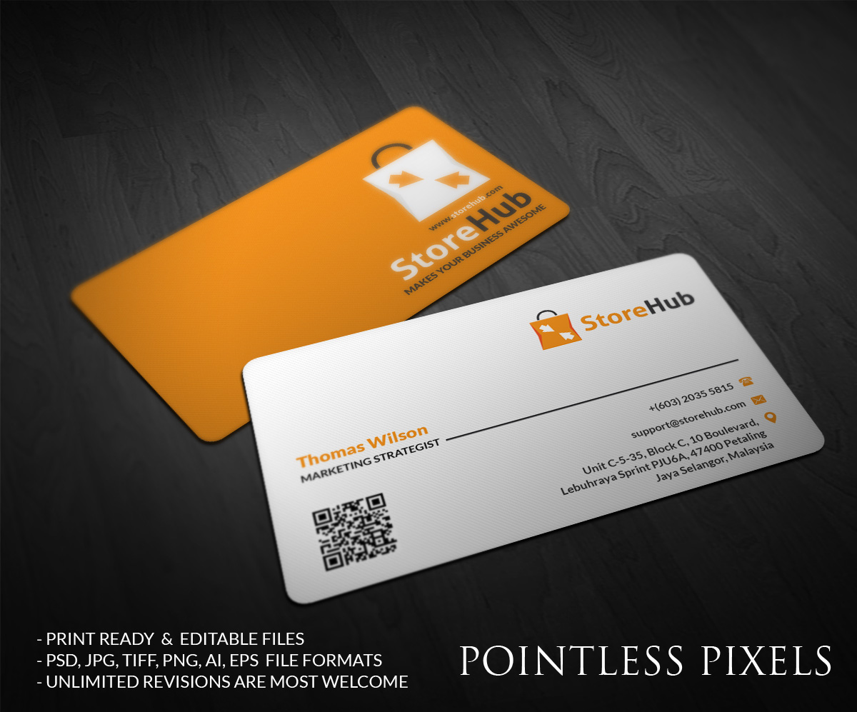 Diseño de Tarjeta de Presentación por Pointless Pixels India para StoreHub Sdn Bhd | Diseño #5189777
