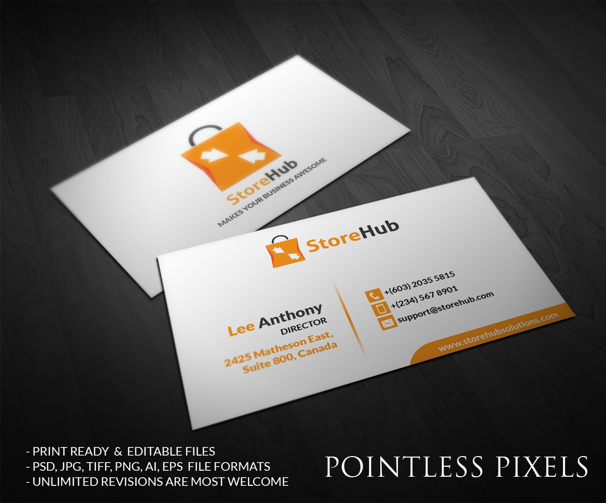 Diseño de Tarjeta de Presentación por Pointless Pixels India para StoreHub Sdn Bhd | Diseño #5189800