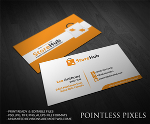 Business Card Design by Pointless Pixels India for StoreHub Sdn Bhd | Design: #5189804