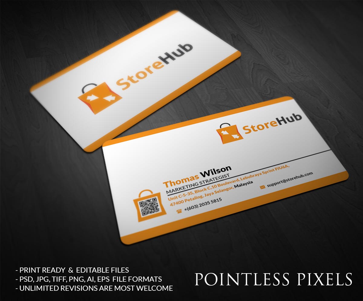 Diseño de Tarjeta de Presentación por Pointless Pixels India para StoreHub Sdn Bhd | Diseño #5189848