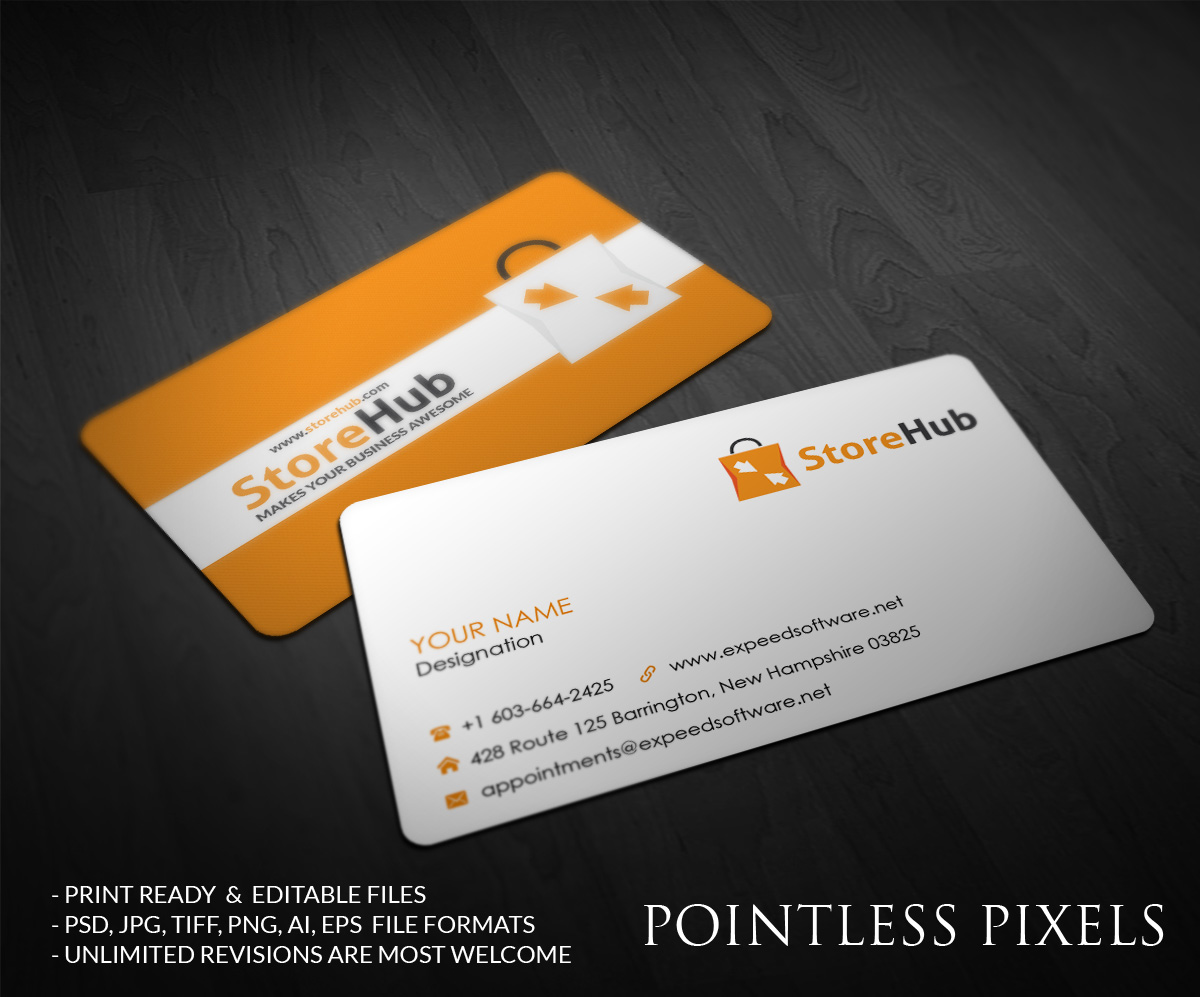 Business Card Design by Pointless Pixels India for StoreHub Sdn Bhd | Design #5190243