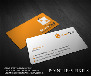 Business Card Design by Pointless Pixels India for StoreHub Sdn Bhd | Design: #5190253