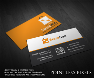Business Card Design by Pointless Pixels India for StoreHub Sdn Bhd | Design: #5190343