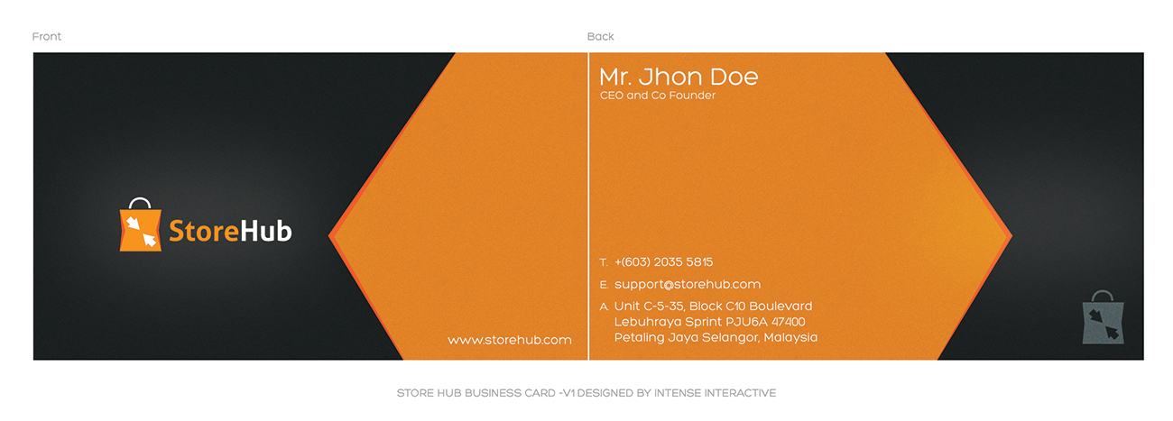Visitenkarten-Design von the-lion-king für StoreHub Sdn Bhd | Design #5147542