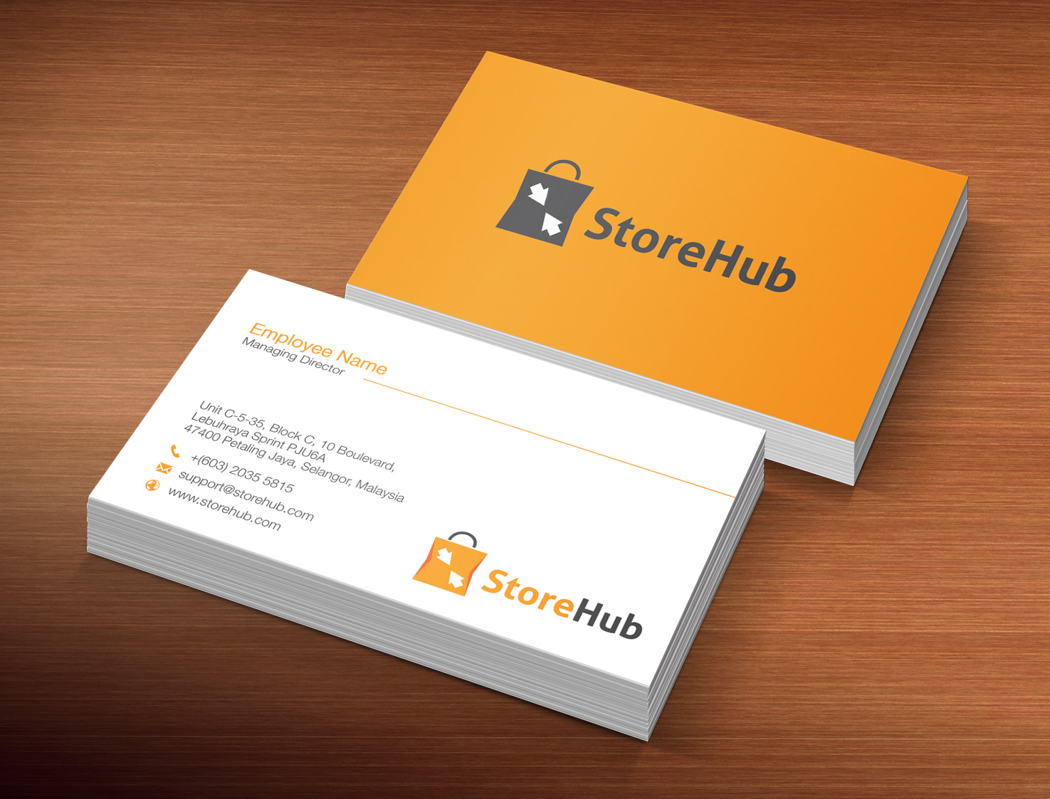 Business Card Design by Lanka Ama for StoreHub Sdn Bhd | Design #5141590