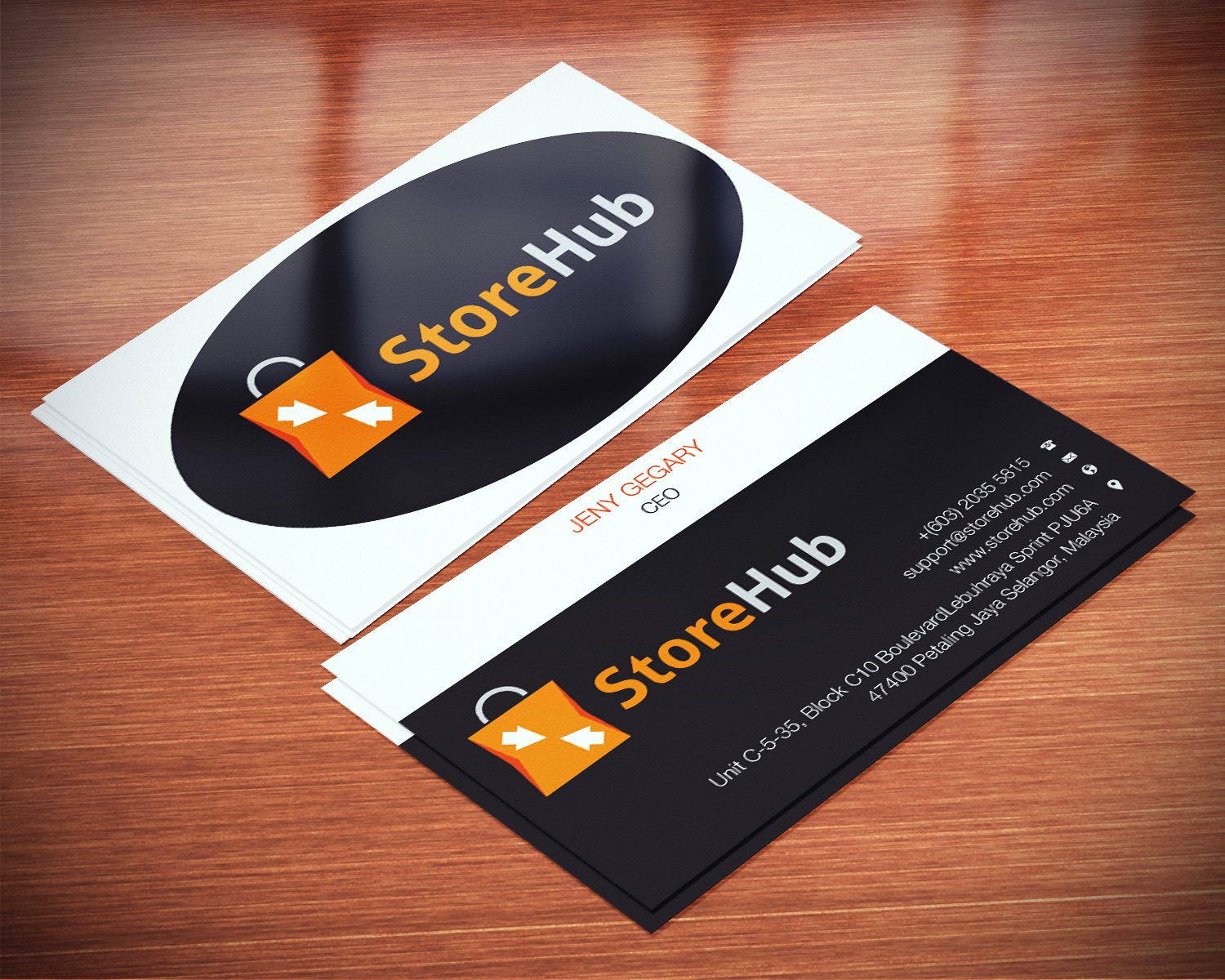 Business Card Design by Lanka Ama for StoreHub Sdn Bhd | Design #5141592