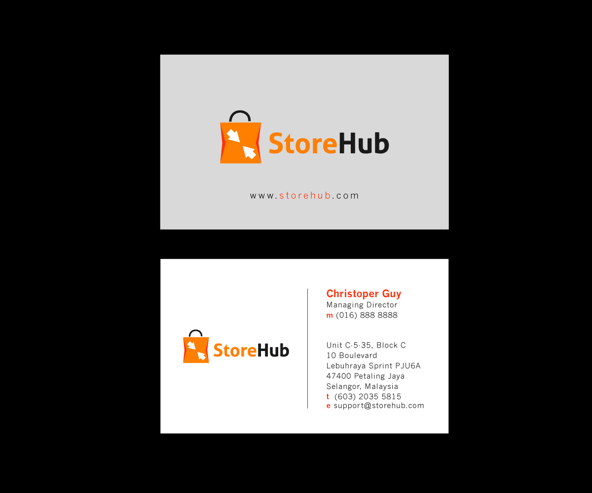 Design de Carte de Visite par lemonlime pour StoreHub Sdn Bhd | Design #5177221