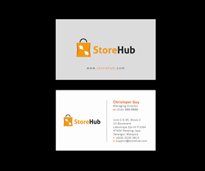 Visitenkarten-Design von lemonlime für StoreHub Sdn Bhd | Design #5177221