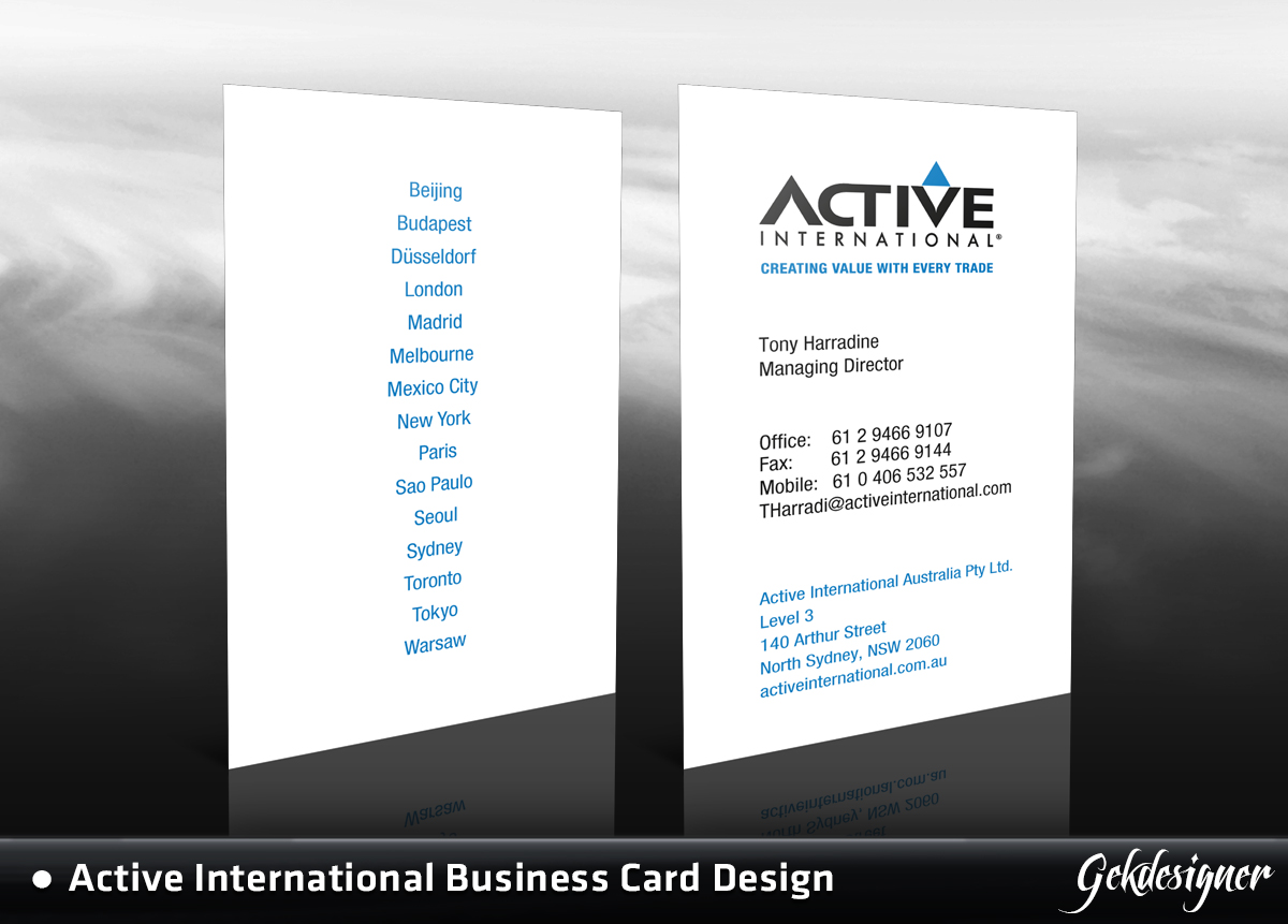 Diseño de Tarjeta de Presentación por gekgrfx para este proyecto | Diseño #1438115