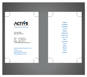 Diseño de Tarjeta de Presentación por Blind para este proyecto | Diseño: #1437503