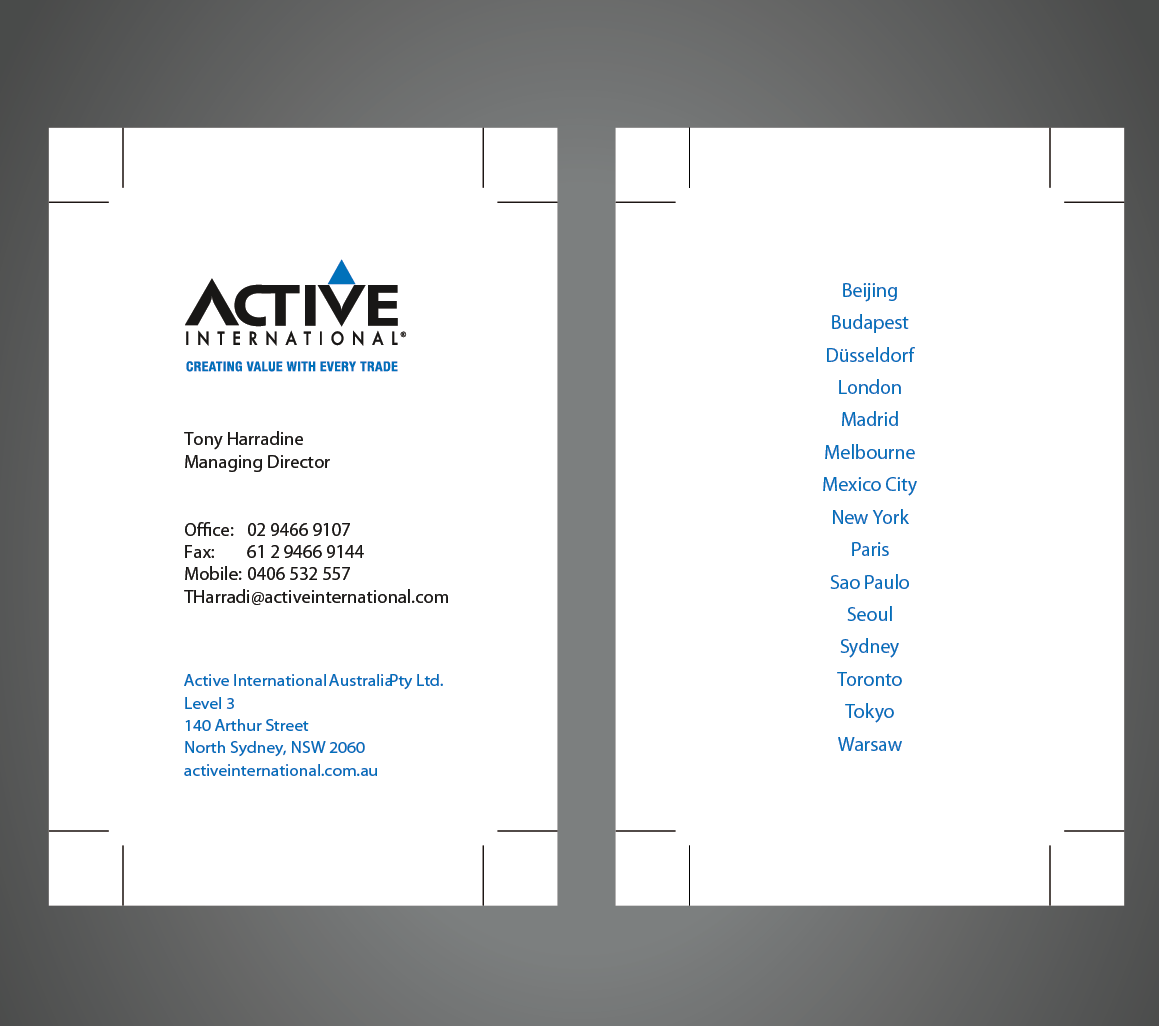 Diseño de Tarjeta de Presentación por Blind para este proyecto | Diseño #1439253