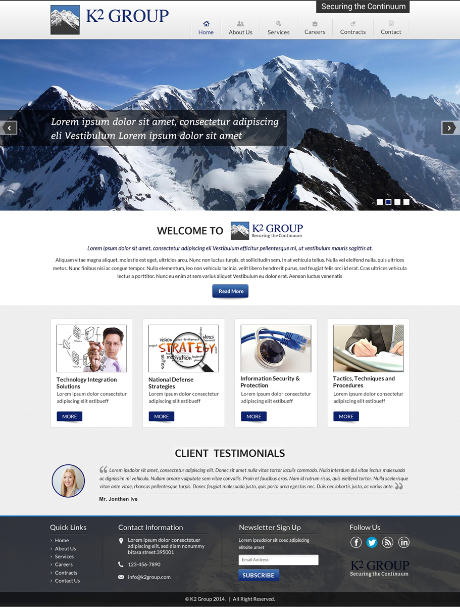 Web Design by Mac Ruskin for this project | Design #5162001