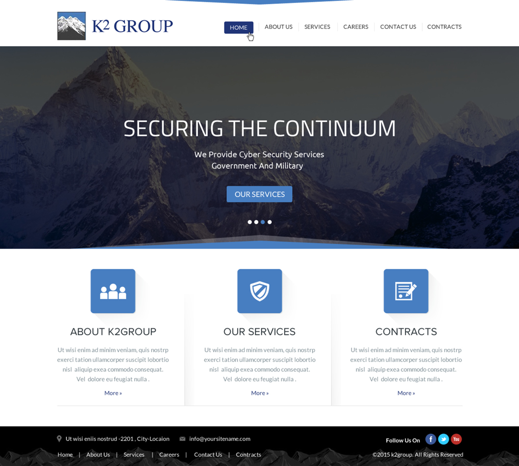 Serious, Professional, Security Web Design for a Company by SAC-D ...