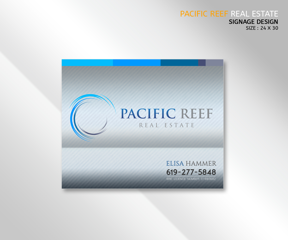 Diseño de Señalética por MicroZ para Pacific Reef Real Estate | Diseño #5149200