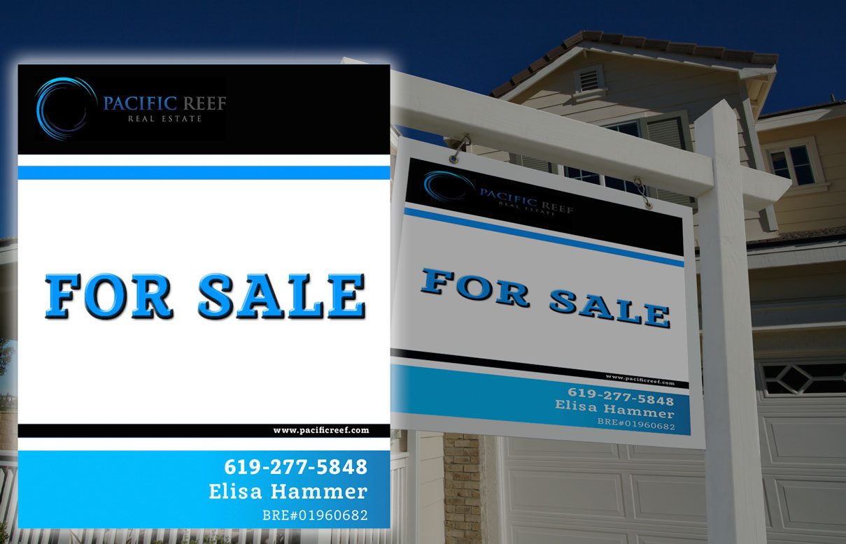 Signage Design by pixelbox for Pacific Reef Real Estate | Design #5149108