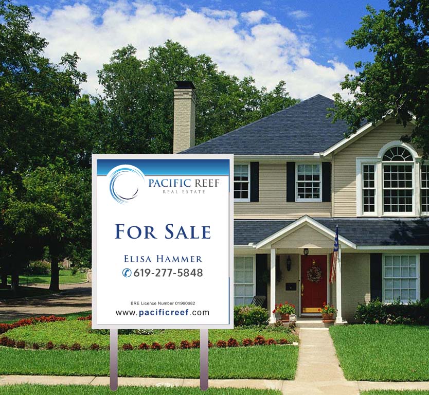 Signage Design by Joy16589 for Pacific Reef Real Estate | Design #5173743