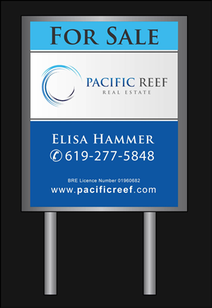 Diseño de Señalética por Joy16589 para Pacific Reef Real Estate | Diseño: #5174161