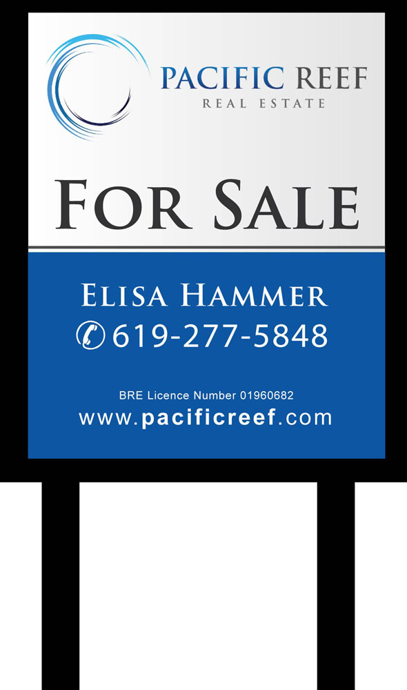 Signage Design by Joy16589 for Pacific Reef Real Estate | Design #5288080