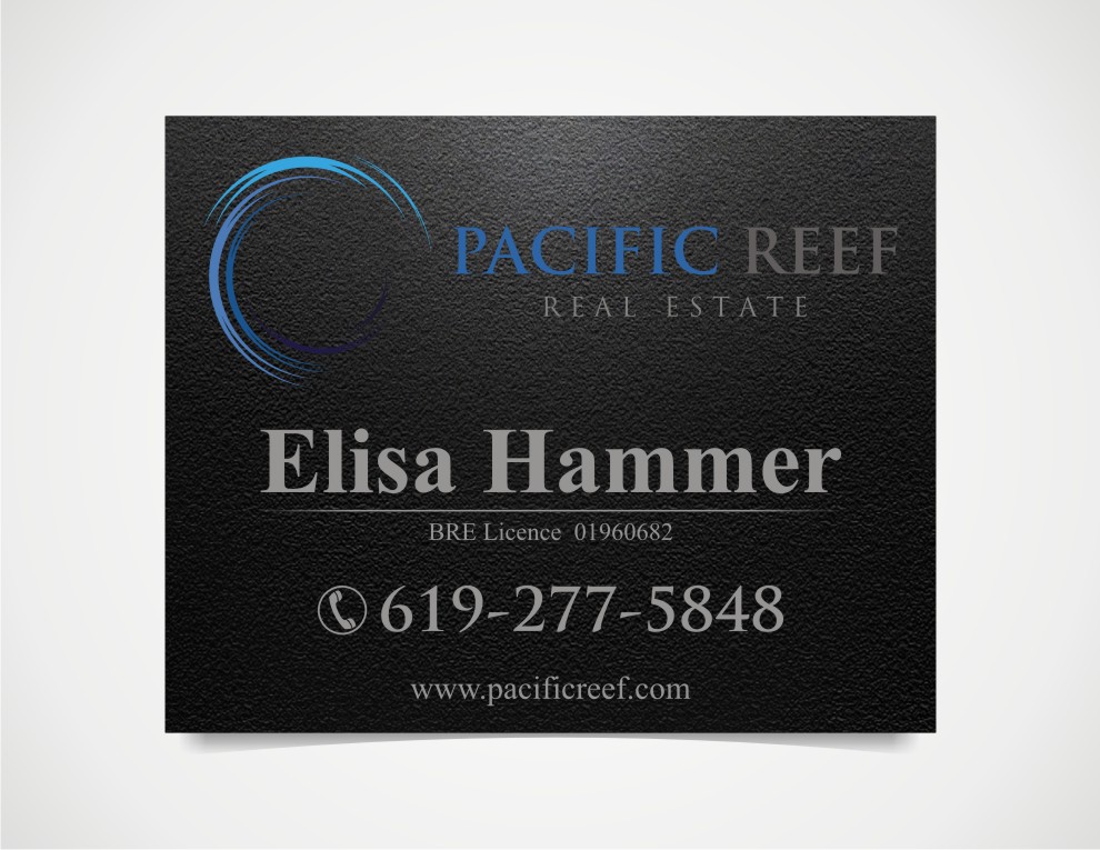 Signage Design by foxwolf for Pacific Reef Real Estate | Design #5179491