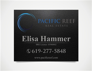 Diseño de Señalética por foxwolf para Pacific Reef Real Estate | Diseño: #5179491