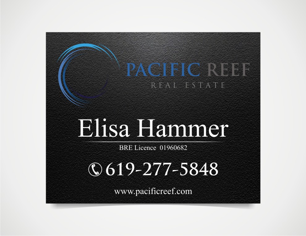 Diseño de Señalética por foxwolf para Pacific Reef Real Estate | Diseño #5179498