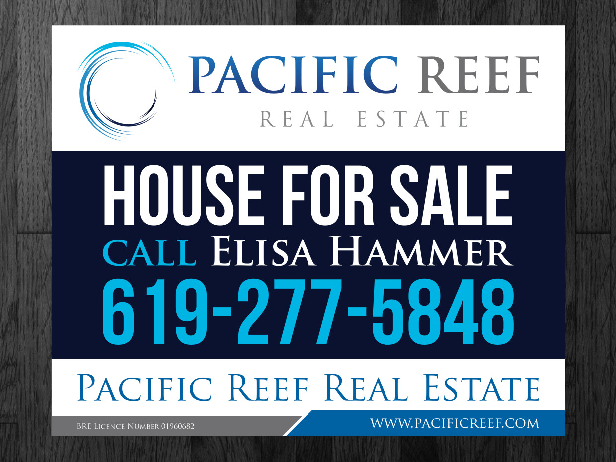 Signage Design by Atvento Graphics for Pacific Reef Real Estate | Design #5149344